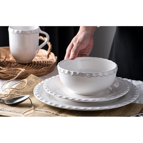 Conjunto de cena de porcelana al porcelano al por mayor de estilo nuevo estilo